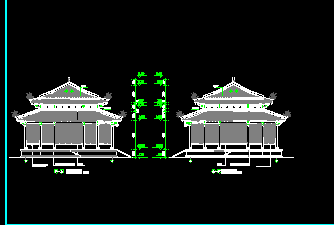 仿古道家大殿建筑設(shè)計圖紙免費(fèi)下載 - 園林古建 - 土木工程網(wǎng)